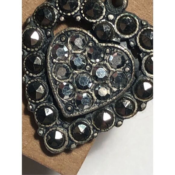 Vintage Marcasite Dangle Earrings - Picture 5 of 8